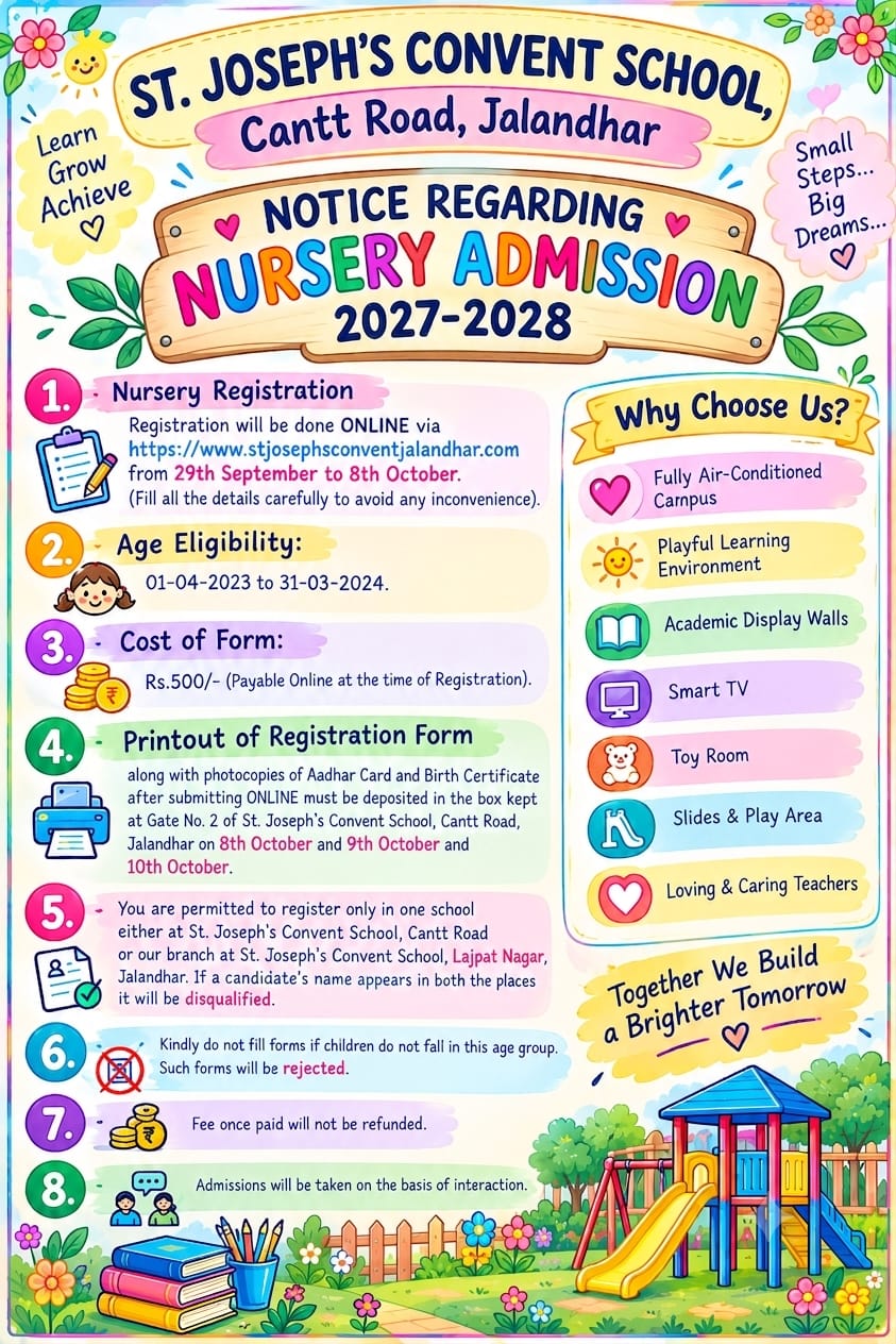Admission Notice