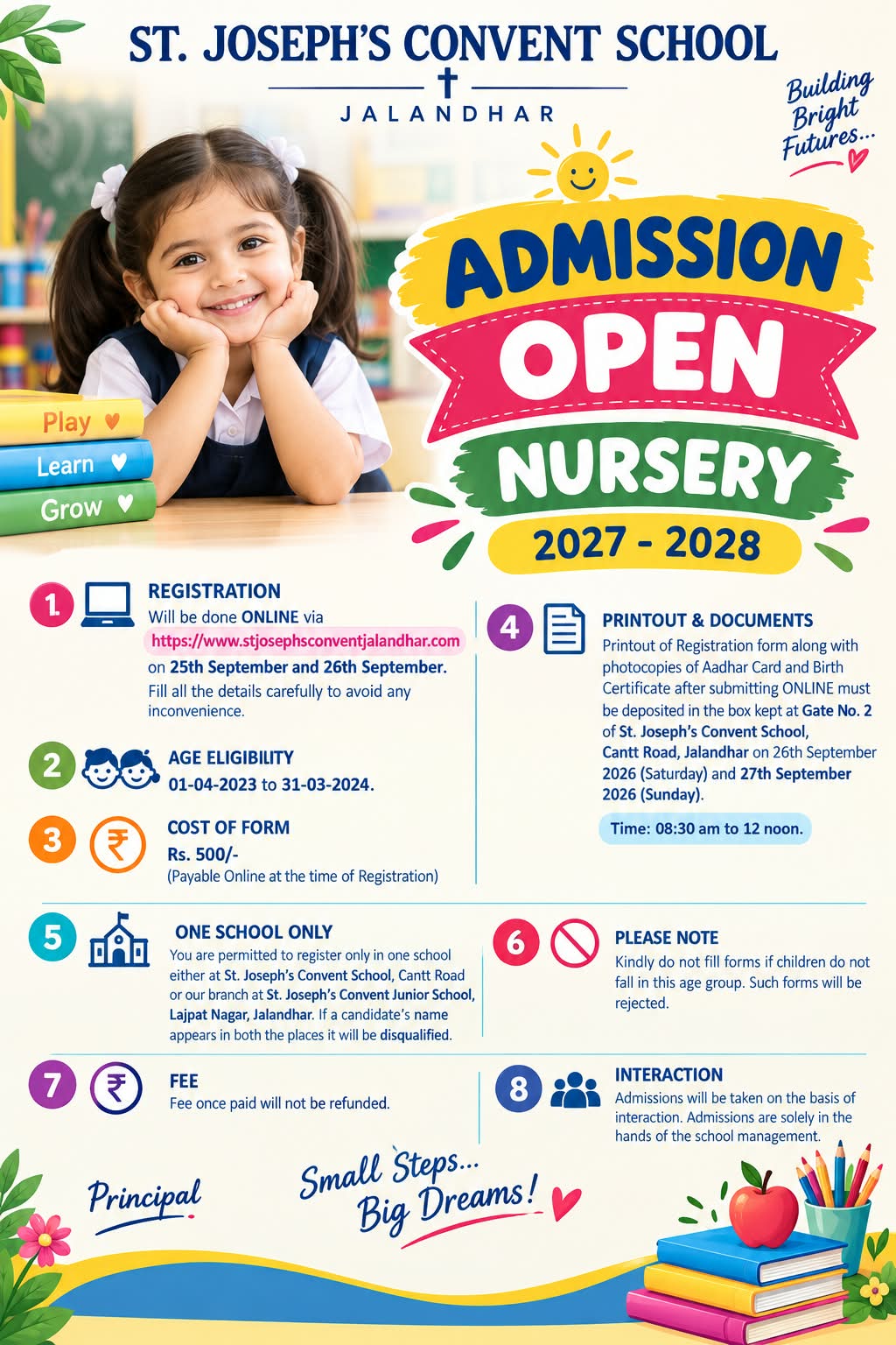 Admission Notice